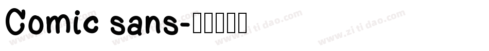 Comic sans字体转换